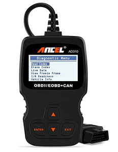ANCEL AD310 Classic Enhanced OBD II Scanner Car Engine Fault Code Reader CAN Diagnostic Scan Tool-Black 