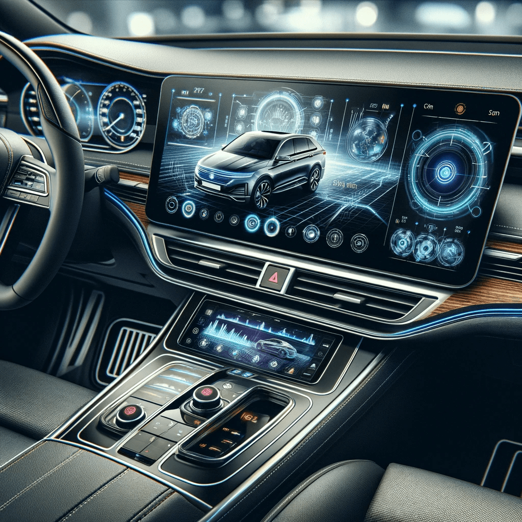 Advanced infotainment systems in modern car