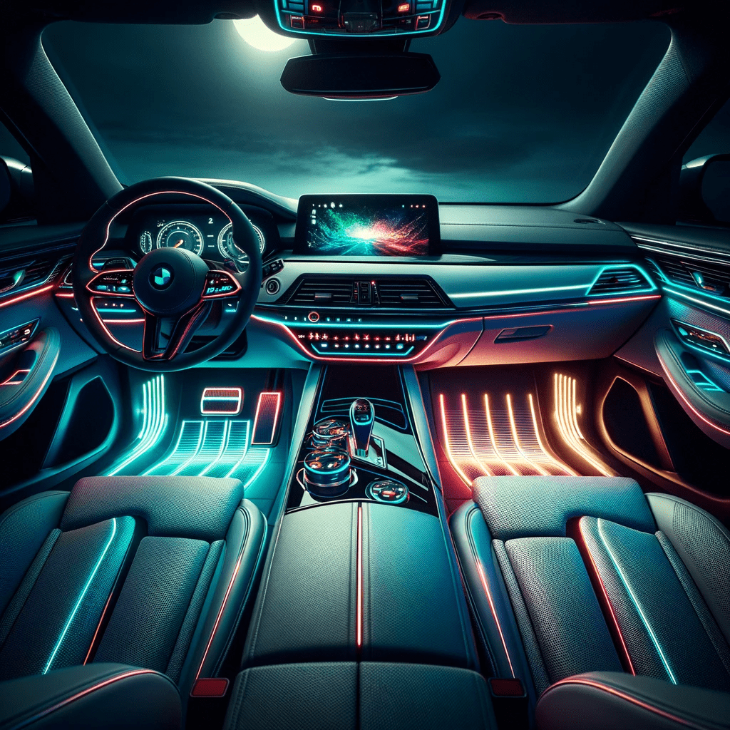 Ambient lighting options for new car