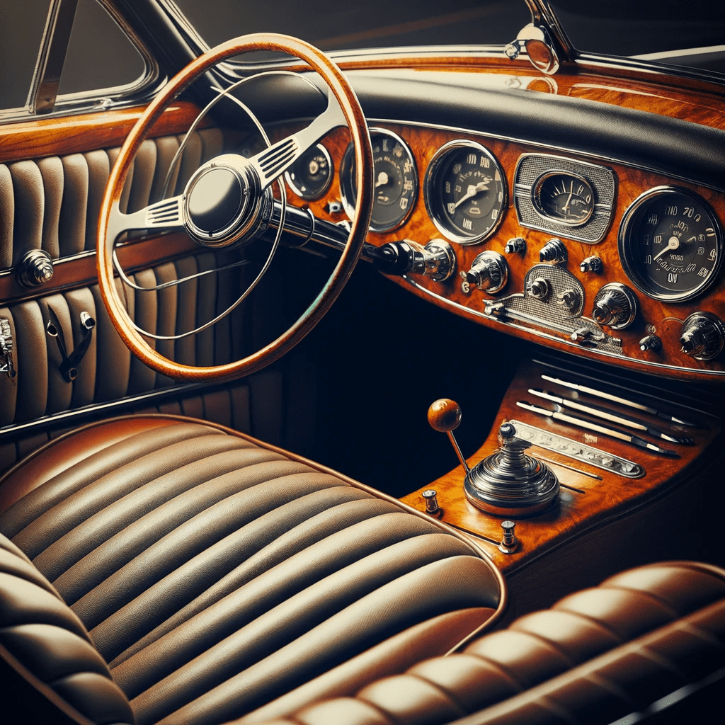 Customizable interior themes for oldschool car