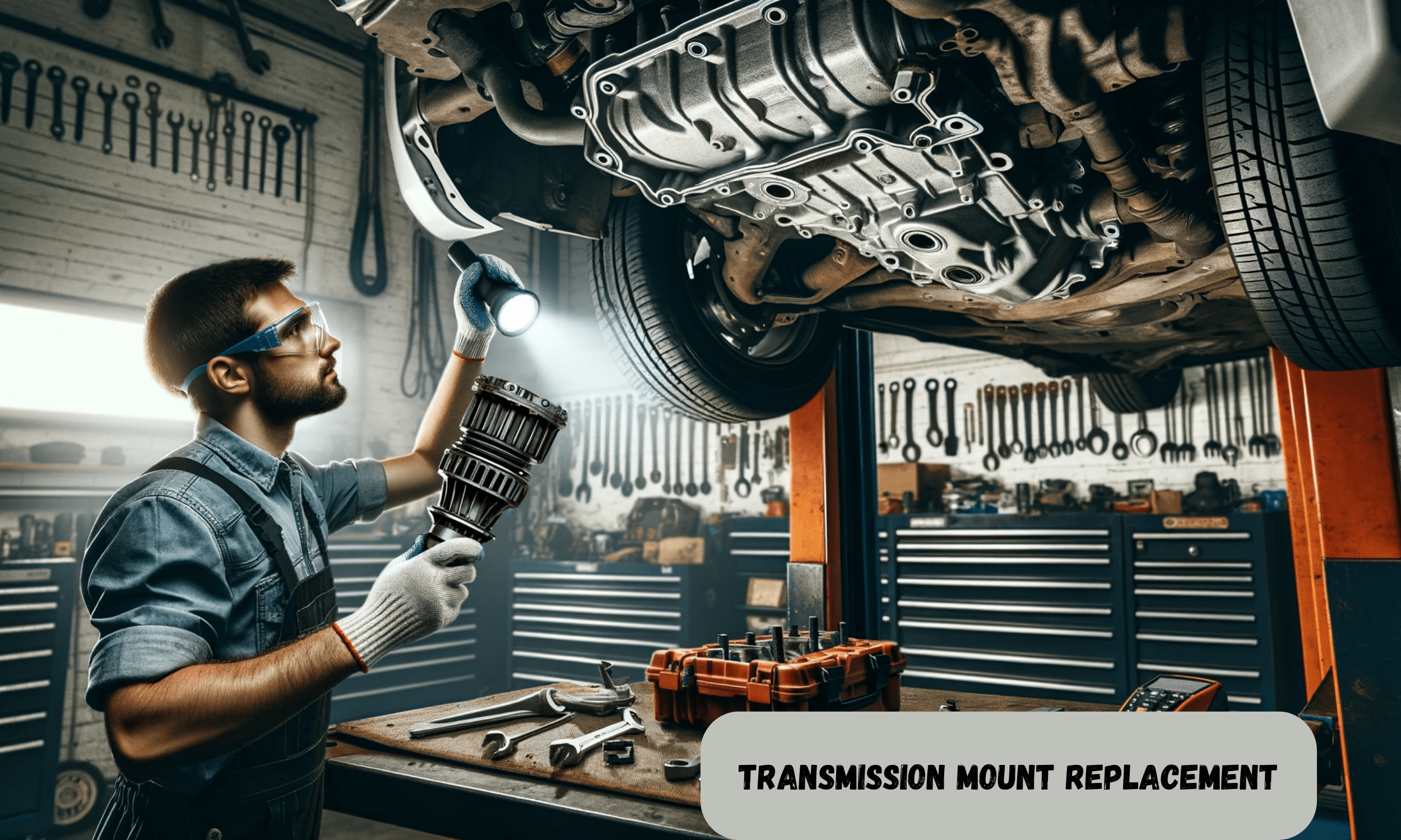 Transmission mount replacement: fix in service