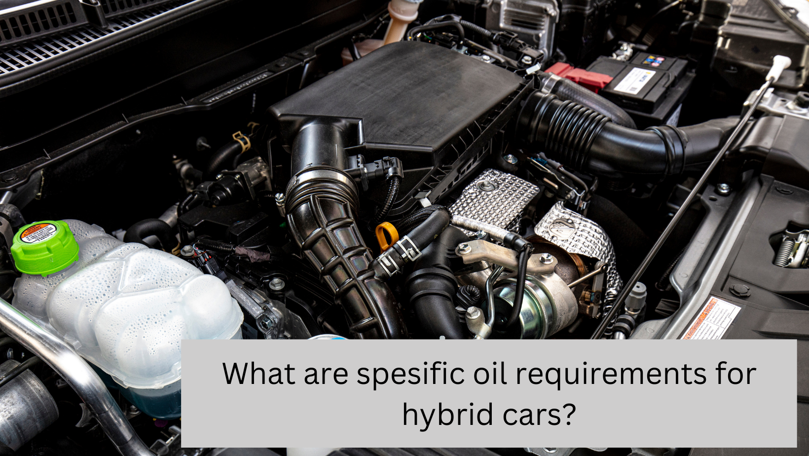 Oil change for hybrid vehicles: fresh engine